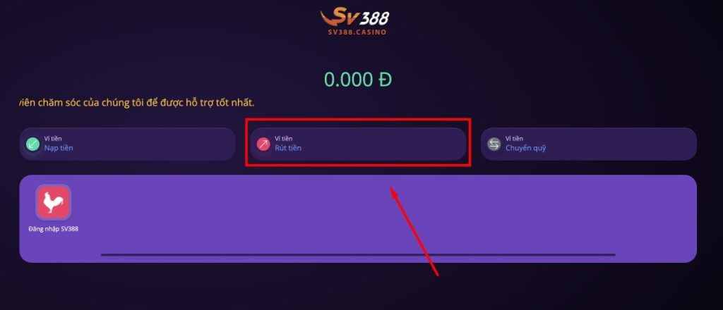 Rút Tiền SV388